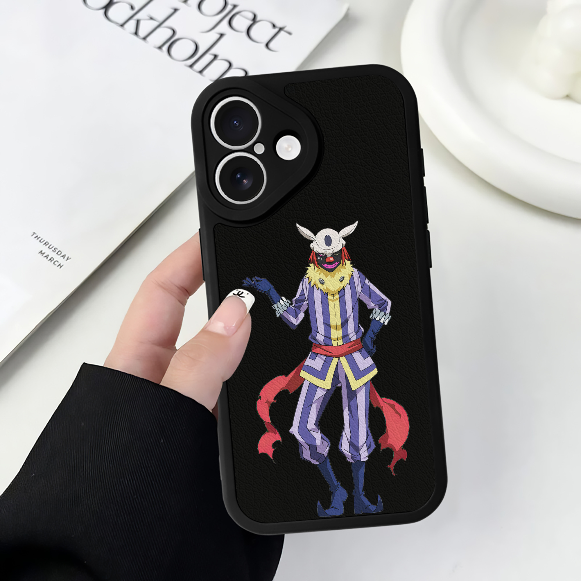 （画像用） 転スラ Regarding Reincarnated to Slime 【iPhone 16シリーズ対応】シリコンスマホケース（レザー調） 材質：シリコン